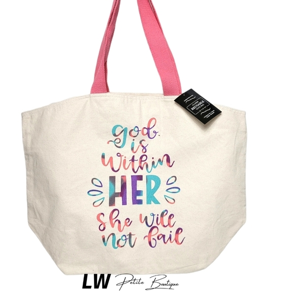 Reusable Large Canvas Tote - Picture 2 of 4